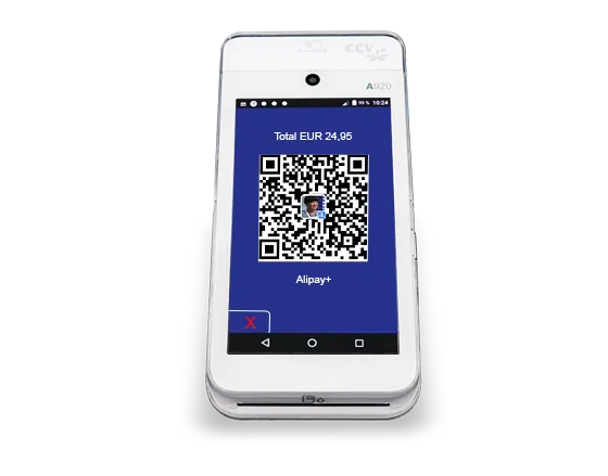 Alipay+ QR-Code Anzeige
